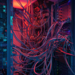 bosway2k_MDF_network_room_tangled_patched_cables_connecting_swi_a8c96629-f78e-4766-b167-f01201345a0b